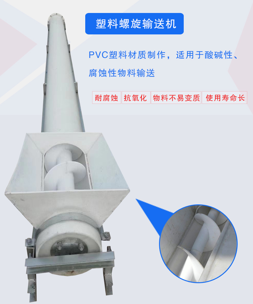 PVC塑料材質(zhì)制作,適用于酸堿性、腐蝕性物料輸送