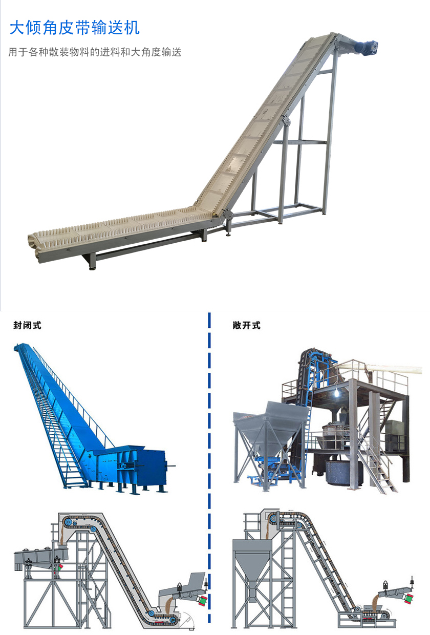 在環(huán)境溫度為-19℃ ~+40℃范圍內(nèi)，輸送堆積比重為0.5-2.5t/m3的各種散狀物料