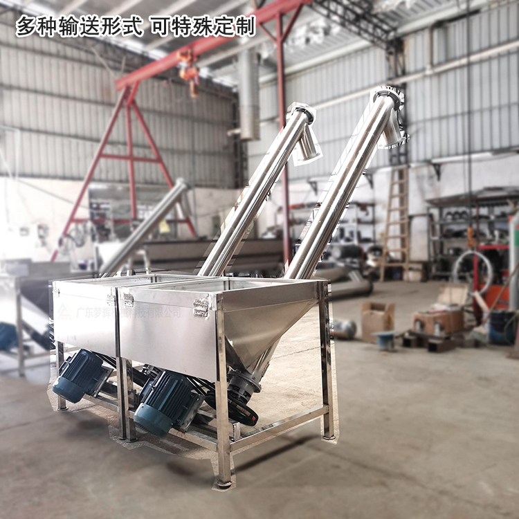 不銹鋼螺旋輸送機(jī)可“量身定制”，多種輸送形式
